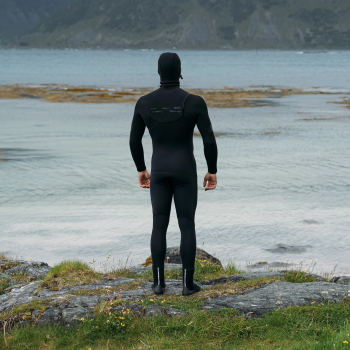 ION WETSUIT SEEK AMP 6/5 HOOD FRONT ZIP BLACK