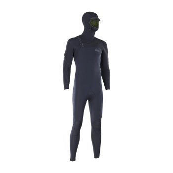 ION WETSUIT SEEK AMP 6/5 HOOD FRONT ZIP BLACK