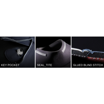 ION SEEK CORE SEMIDRY 5/4 WETSUIT FRONTZIP  