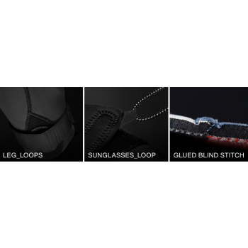 ION ELEMENT SHORTY 2/2 SS FRONT ZIP CASCADE BLUE