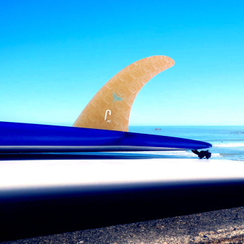 JUST 4.5” LONGBOARD SINGLE FIN SMOKE TINT FIBERGLASS