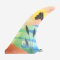 JUST 9.75” LONGBOARD SINGLE FIN FIBERGLASS VILLA BELZA