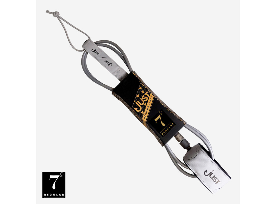 JUST LEASH REGULAR 6' X 7mm REGULAR SILVER