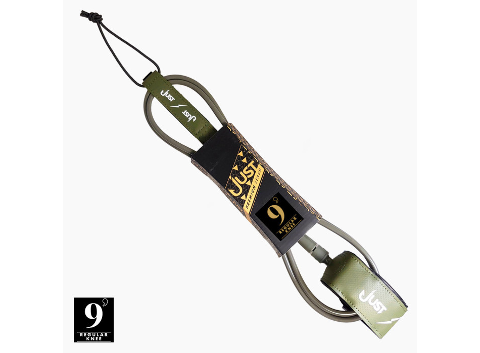 JUST LEASH REGULAR 9' X 7mm REGULAR GREEN