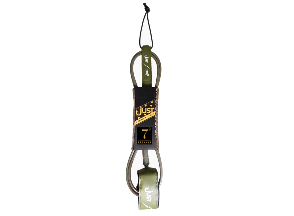 JUST LEASH REGULAR PREMIUM 7'0" ARMY GREEN