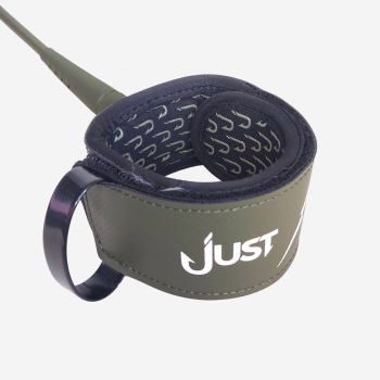 JUST LEASH REGULAR PREMIUM KNEE 9'0" ARMY GREEN