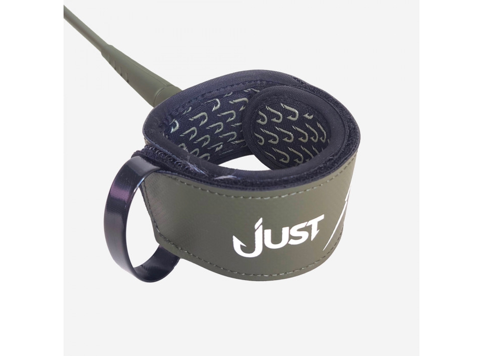 JUST LEASH REGULAR PREMIUM KNEE 9'0" ARMY GREEN