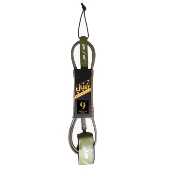 JUST LEASH REGULAR PREMIUM KNEE 9'0" ARMY GREEN