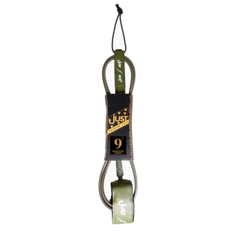 JUST LEASH REGULAR PREMIUM KNEE 9'0" ARMY GREEN