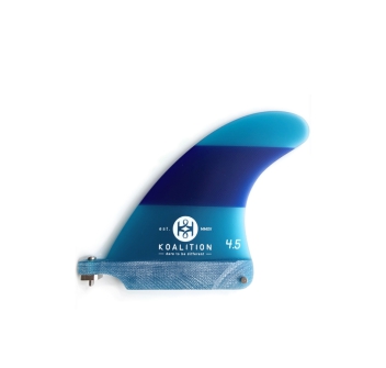 KOALITION 4.5" LONGBOARD FIN CALIFORNIA CLASSIC STRIPE BLUE BLUE