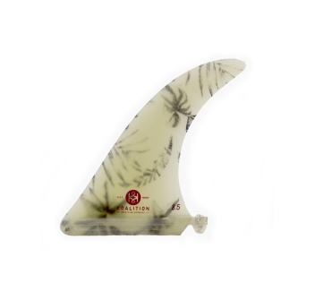 KOALITION 8'5" LONGBOARD SINGLE FIN TROCPIACL LEAVES