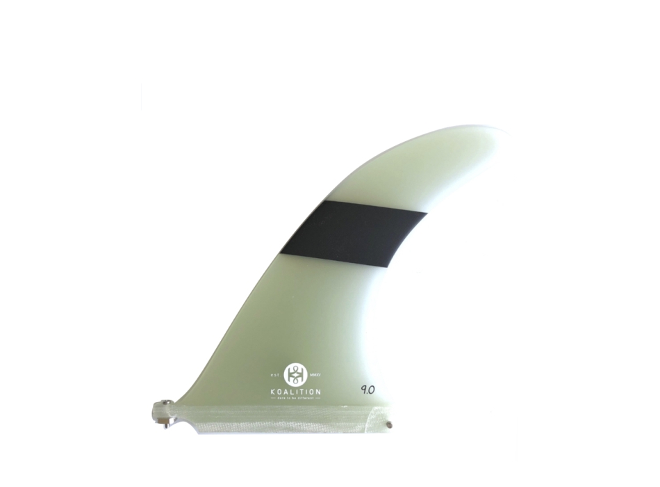 KOALITION 9'0" LONGBOARD SINGLE FIN CLEAR BLACK