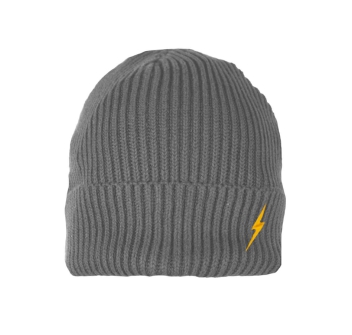 LIGHTNING BOLT BEANIE HEATHER GREY