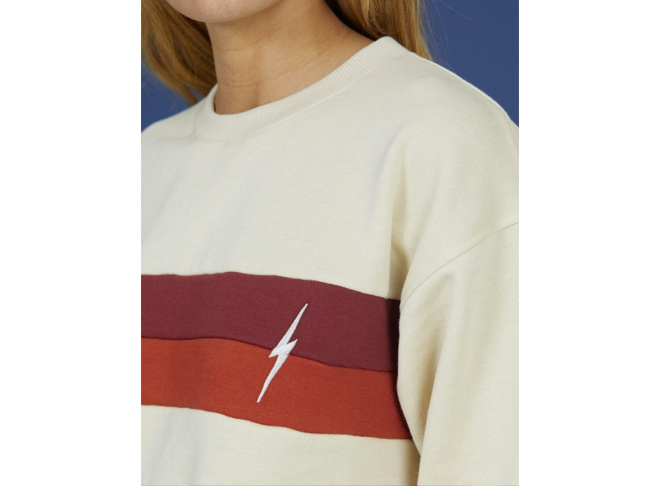 LIGHTNING BOLT BLOCK CREW FLEECE WOMAN