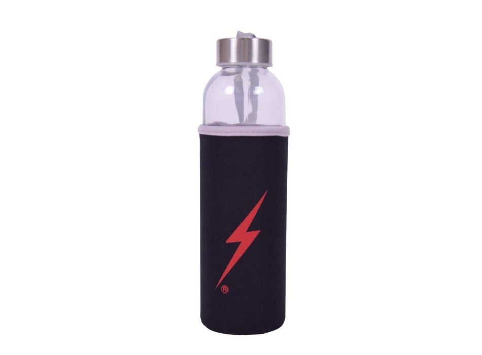 LIGHTNING BOLT REUSABLE WATER BOTTLE BLACK