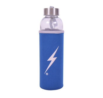 LIGHTNING BOLT REUSABLE WATER BOTTLE BLUE