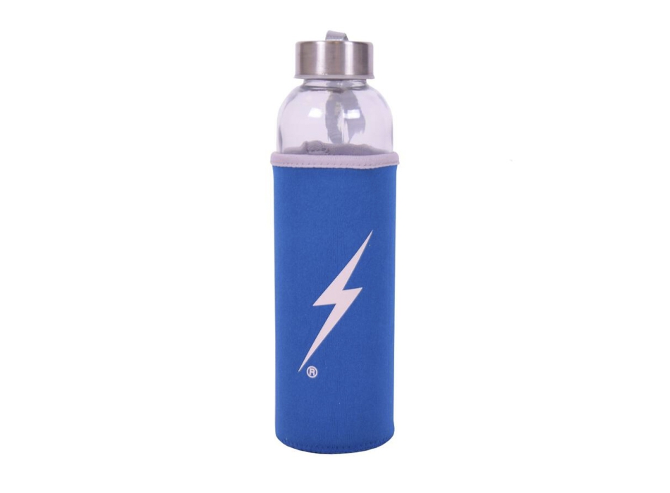 LIGHTNING BOLT REUSABLE WATER BOTTLE BLUE