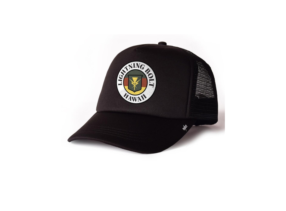 LIGHTNING BOLT A PURE SOURCE TRUCKER CAP