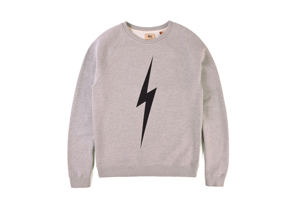 LIGHTNING BOLT FOREVER TRIBLEND FLEECE CREWNECK