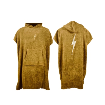 LIGHTNING BOLT GREEN BOLT PONCHO GOLDEN BROWN