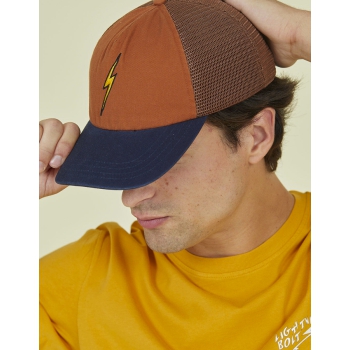 LIGHTNING BOLT SALT BREEZE TRUCKER HAT BOMBAY BROWN