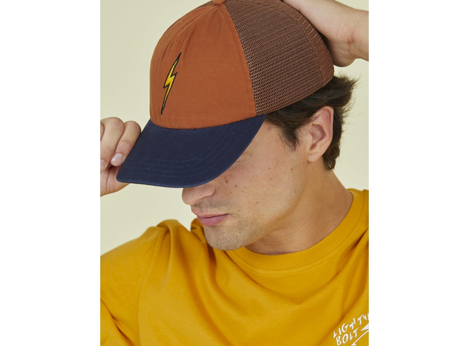 LIGHTNING BOLT SALT BREEZE TRUCKER HAT BOMBAY BROWN