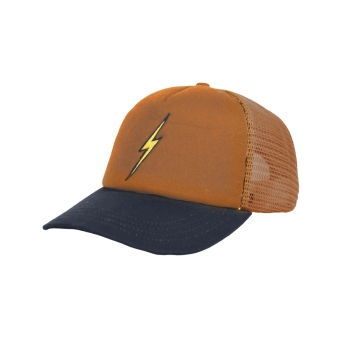 LIGHTNING BOLT SALT BREEZE TRUCKER HAT BOMBAY BROWN