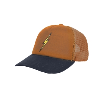 LIGHTNING BOLT SALT BREEZE TRUCKER HAT BOMBAY BROWN