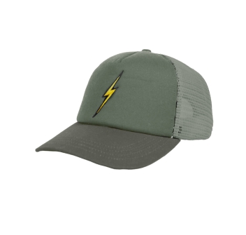 LIGHTNING BOLT SALT BREEZE TRUCKER HAT SEAGREEN