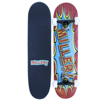 MILLER COMIC 7.75" SKATEBOARD COMPLETE