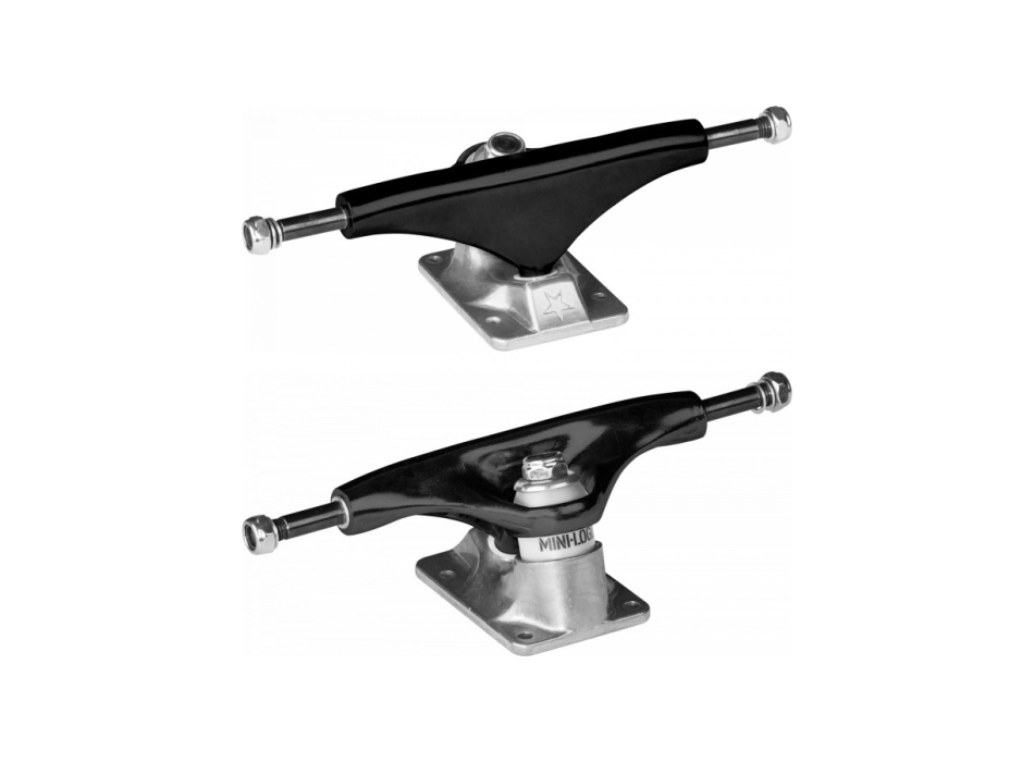 MINI LOGO TRUCKS BLACK RAW 8.38"