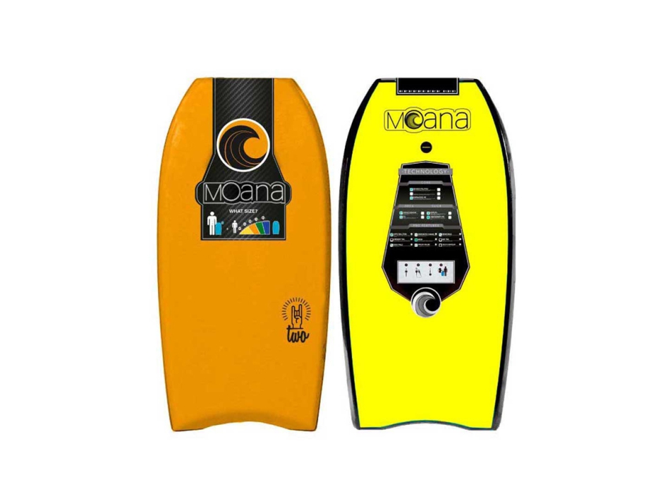 MOANA TWO BODYBOARD 39" ORANGE YELLOW