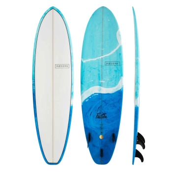 MODERN SURFBOARDS HIGHLINE 5'10" PU FCSII 3 FIN CLEAR