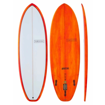 MODERN SURFBOARDS HIGHLINE 5'10" PU FCSII 3 FIN FIRE