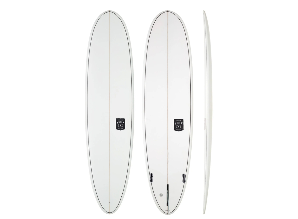 MODERN SURFBOARDS 8'0" CREATIVE JUMBO JET SLX FCSII 2+1 CLEAR