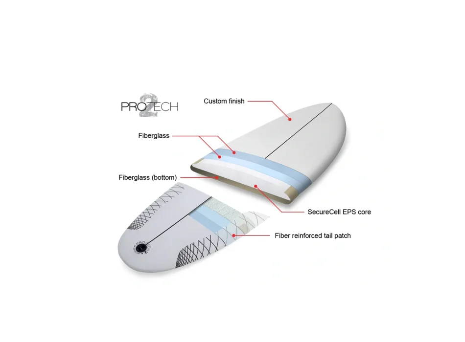 NSP SURFBOARDS 6'0" KINGFISH PROTECH 2 BLUE