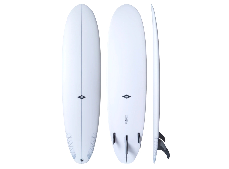 NSP SURFBOARDS 8'4" PROTECH DOUBLE UP WHITE