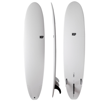 NSP SURFBOARD PROTECH LONGBOARD 8'0" WHITE