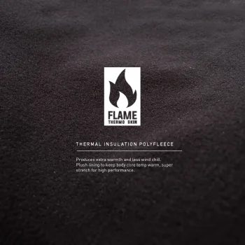 O&E LYCRA MEN FLAME THERMO SURF VEST BLACK