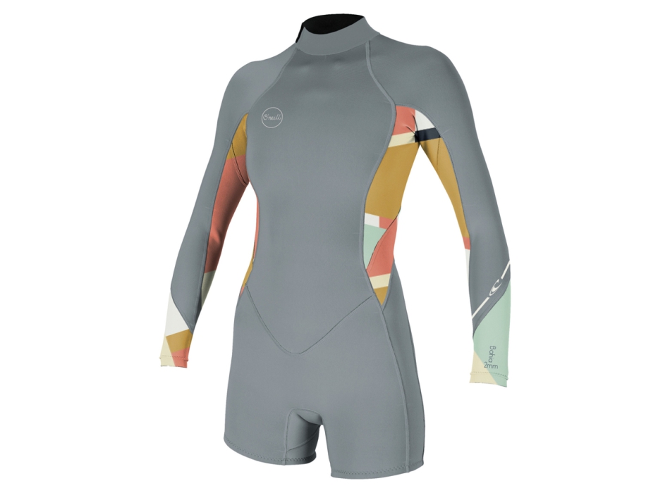 O'NEILL WOMEN'S BAHIA 2/1MM BACK ZIP L/S SPRING WETSUIT 