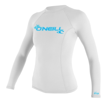 O'NEILL BASIC SKINS 50+ L/S RASH GUARD WHITE