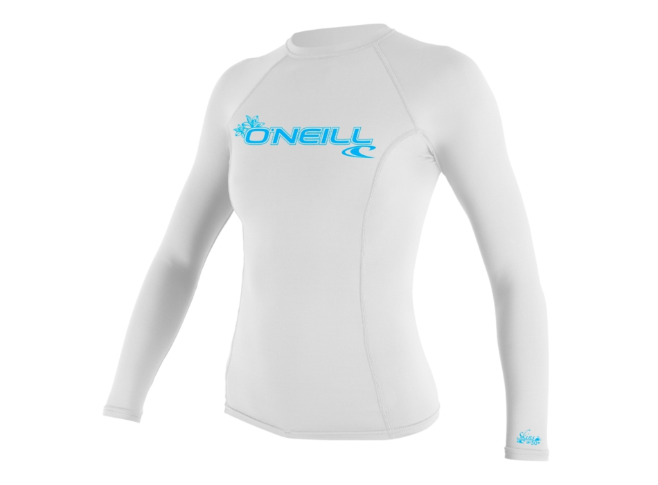 O'NEILL BASIC SKINS 50+ L/S RASH GUARD WHITE