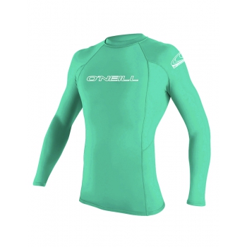 O'NEILL BASIC SKINS RASH GUARD 50+ L/S YOUTH LIGHT AQUA