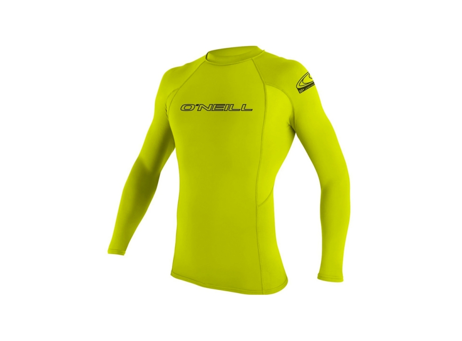 O'NEILL BASIC SKINS RASH GUARD 50+ L/S YOUTH LIME