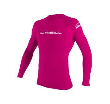 O'NEILL BASIC SKINS RASH GUARD 50+ L/S YOUTH WATERMELON