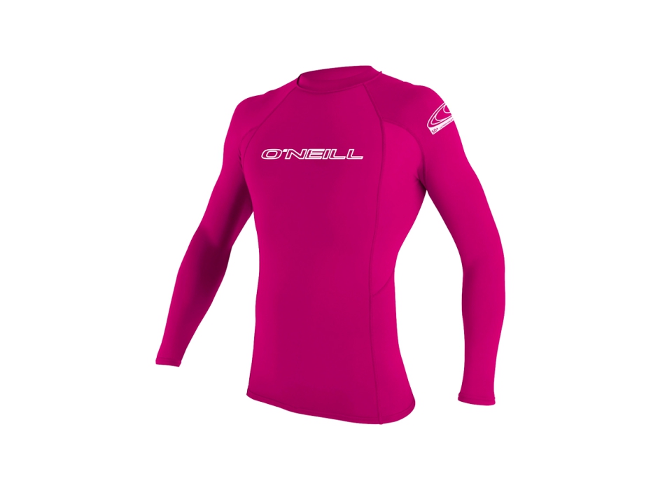O'NEILL BASIC SKINS RASH GUARD 50+ L/S YOUTH WATERMELON