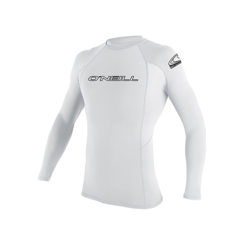 O'NEILL BASIC SKINS RASH GUARD 50+ L/S YOUTH WHITE