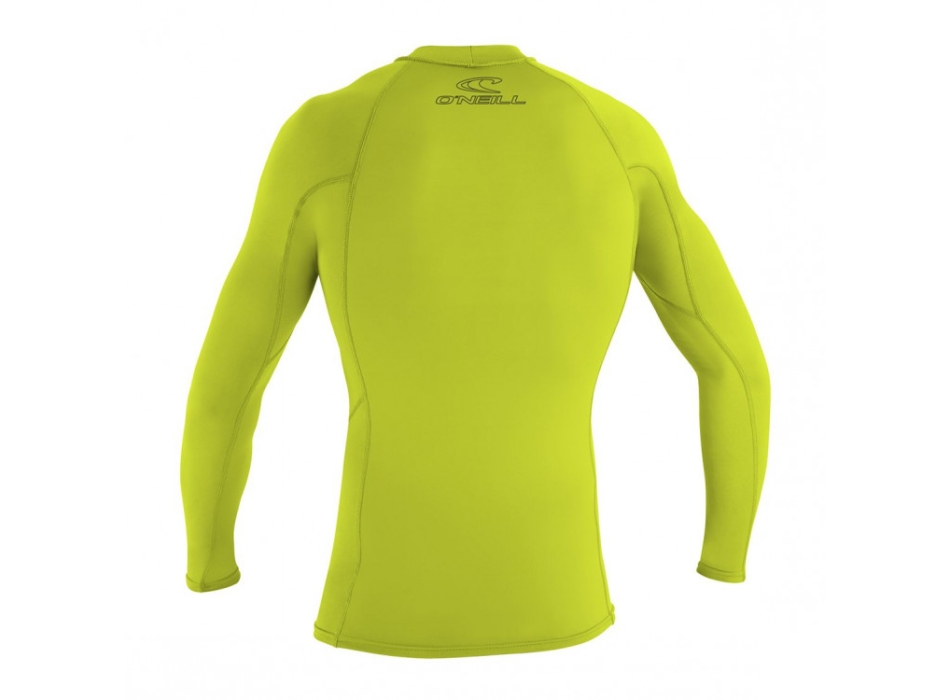 O'NEILL BASIC SKINS RASH GUARD 50+ L/S LIME