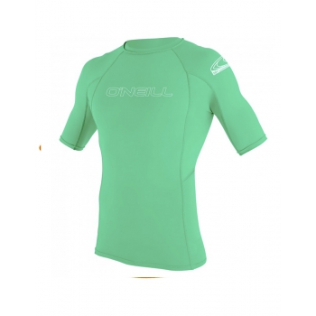 O'NEILL BASIC SKINS RASH GUARD 50+ S/S YOUTH LIGHT AQUA