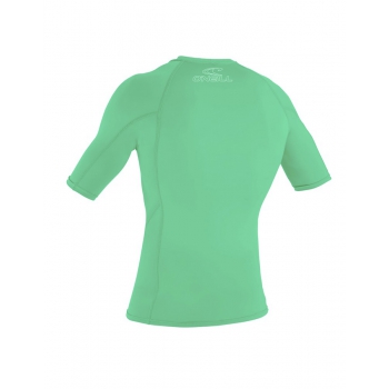 O'NEILL BASIC SKINS RASH GUARD 50+ S/S YOUTH LIGHT AQUA